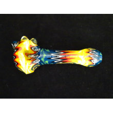 Wholesale Inside out Heavy Spoon 12.5cm Glass Pipe Hand Pipe Smoking Pipe